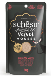 Schesir After Dark velvet kat kip&rund mousse 80gr