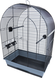 Interzoo vogelkooi Lusi 2 zwart/grijs