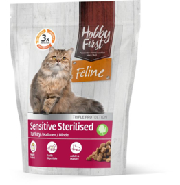 Hobby First Feline Sensitive Sterilised Kalkoen 0.8kg
