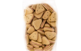 Koekhartjes met zalm