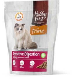 Hobby First Feline Sensitive Digestion Kalkoen 0.8kg
