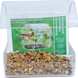 Window feeder plastic met 2 zuigers