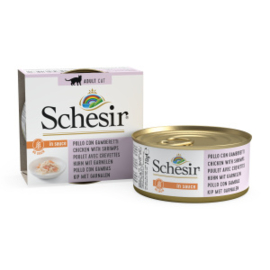 Schesir Kat kip garnaal saus 70gr