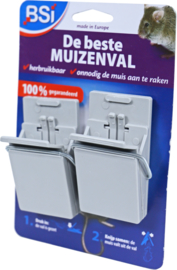 BSI kunststof muizenval pak a 2 stuks