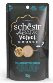 Schesir After Dark velvet kat kip&kwartelei mousse 80gr