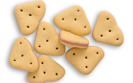 Koekhartjes met zalm