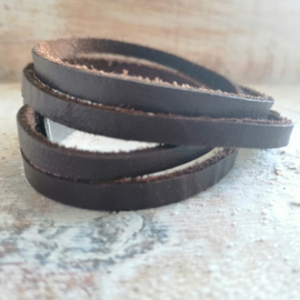 Bruin leren wikkelarmband "Lloyd"