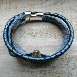 Blauwe armband "Just blue"