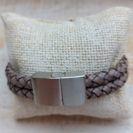 Taupekleurige herenarmband 'Martijn'