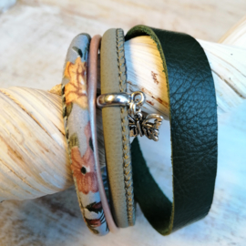 Zomerse groen en blauwe armband "Summercrush"