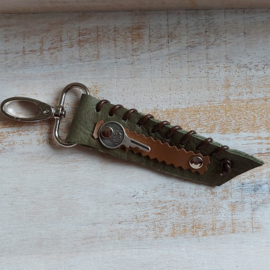 Sleutel- en tashanger 'Stiched key'