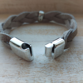 Gevlochten beige armband "Kyle"