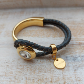 Goudkleurige halfmetalen armband 'Marion'