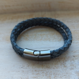 Vergrijsd blauwe armband "Tom"