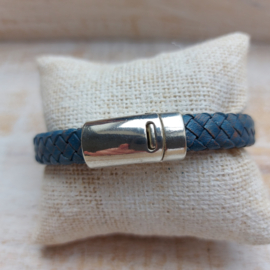 Blauwe herenarmband 'Lesley'