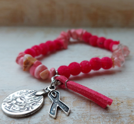 Pink Ribbon | Set van 2 armbandjes | 2023