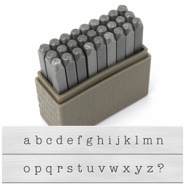 Tekst met slagletters type 'Typewriter' kleine letters (tot 20 tekens)