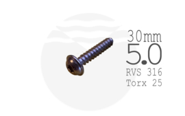 Wingfoil Voetbandschroef TX25 D5 L30 voor o.a. Takoon & AppleTree