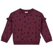 Daily Brat Megan Star Sweater Red - 5-6 jaar