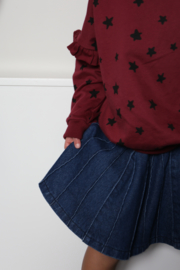 Daily Brat Sally Denim Plisse Skirt Indigo 4-5 jaar