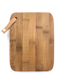 Klein ontbijtplankje, bamboo hout, 15x20cm.  (prijs excl. gravure)