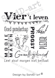 Tekst VIER HET LEVEN voor alle FEESTJES (excl. product)