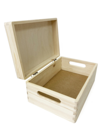 Houten kist klein 29 x 20 x 13 cm ZONDER gravure