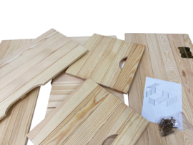 Grote houten kist 73 x 36 x 32 cm MET NAAM GRAVURE