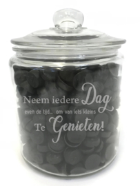 Quote neem iedere dag even de tijd om van iets kleins te genieten (excl. product)