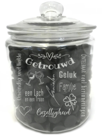 Tekst voor en cadeau voor een BRUILOFT - HUWELIJK- TROUWDAG (excl. product)