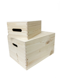 Houten kist klein 29 x 20 x 13 cm ZONDER gravure