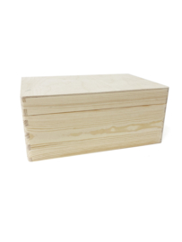 Houten kist klein 29 x 20 x 13 cm ZONDER gravure