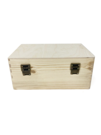 Houten kist klein 29 x 20 x 13 cm ZONDER gravure