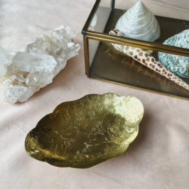 Giftset Hart gem armband & messing sieradenschaaltje