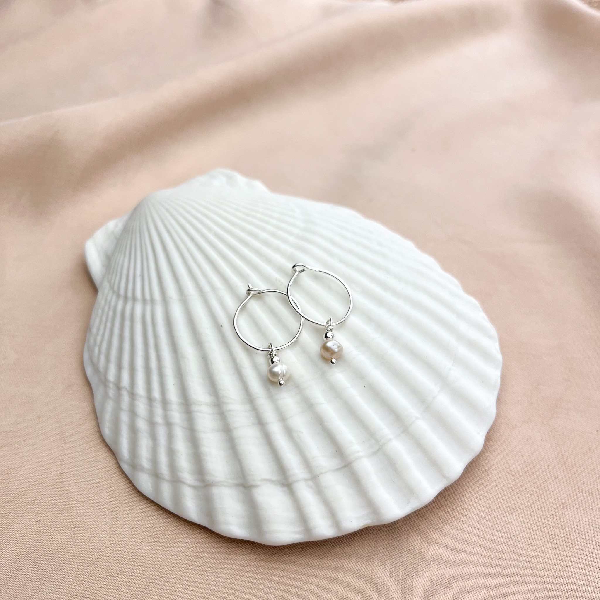 Parel sieraden set - zilver met labradoriet