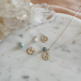 Geboortesteen bedel ketting.
