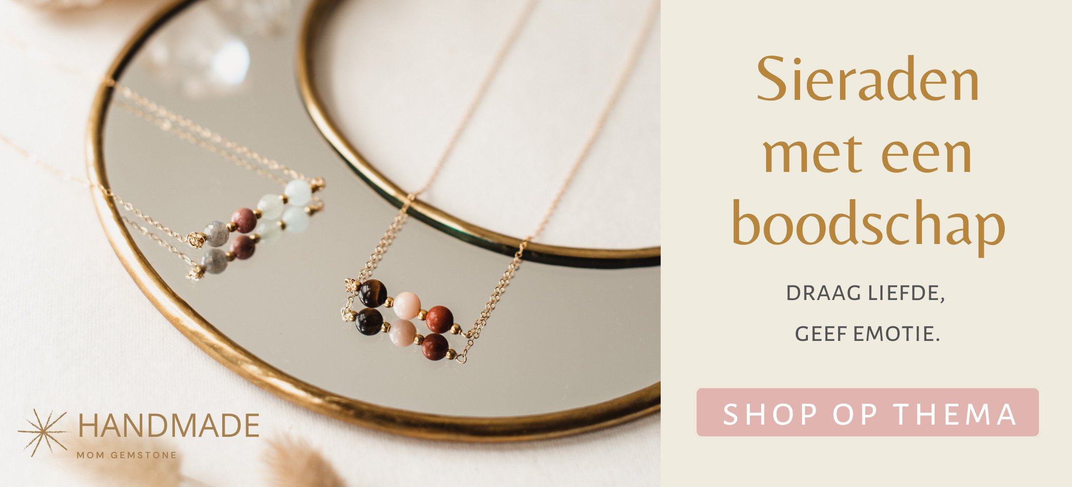 Edelsteen sieraden met een boodschap