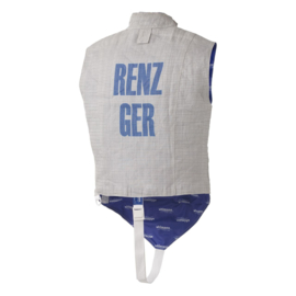 electrische vesten voorzien van naam en land afkorting