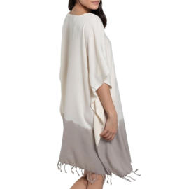 Kaftan / tuniek Dip-dye taupe
