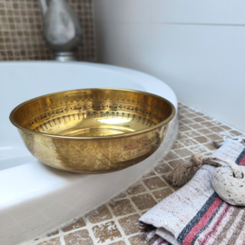 Hamamschaal goud 16 cm