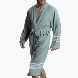 Hamam Bademantel YAZ Salbeigrün