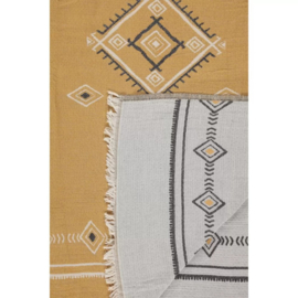 Reversible plaid Ethnic Senf