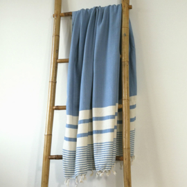 Hamam badjas Likya blauw