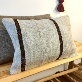 Hennep kussen naturel 40x60