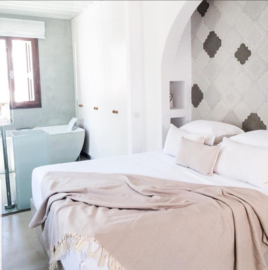 Hamamdoek-Plaid Arrow Taupe