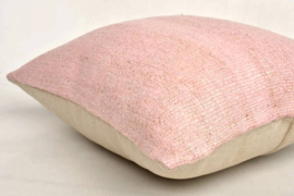 Hennep kussen roze 45x45