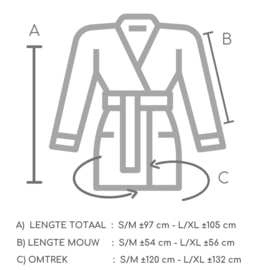 Kimono mousseline Mokka