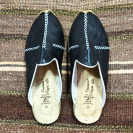 Yemeni slippers zwart