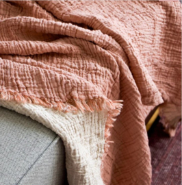 Plaid mousseline terra