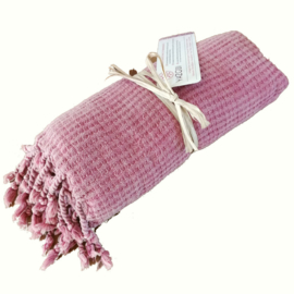 Hamamdoek STONE Vintage pink